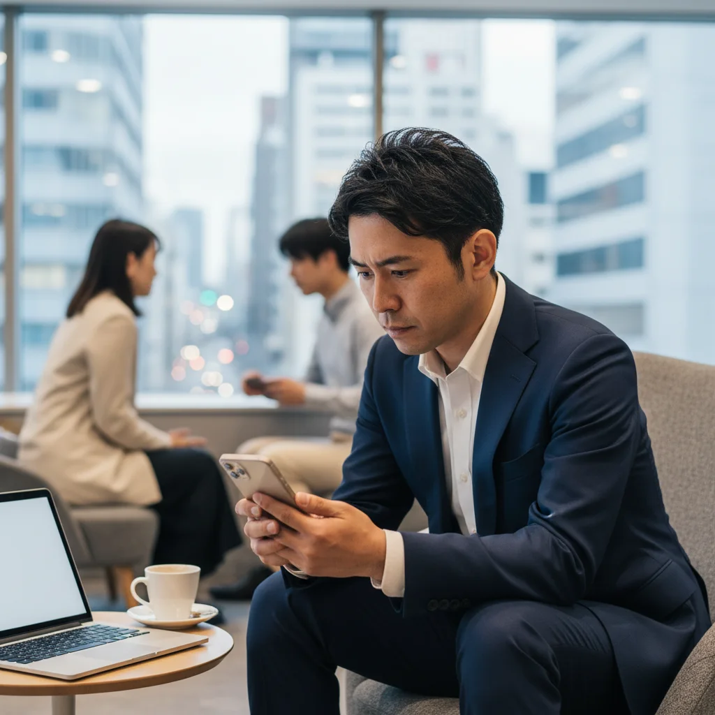 漢方薬局で売上ノルマと押し売りのプレッシャーに悩む薬剤師。倫理観との葛藤から、今後のキャリアや転職について思い悩んでいる様子。