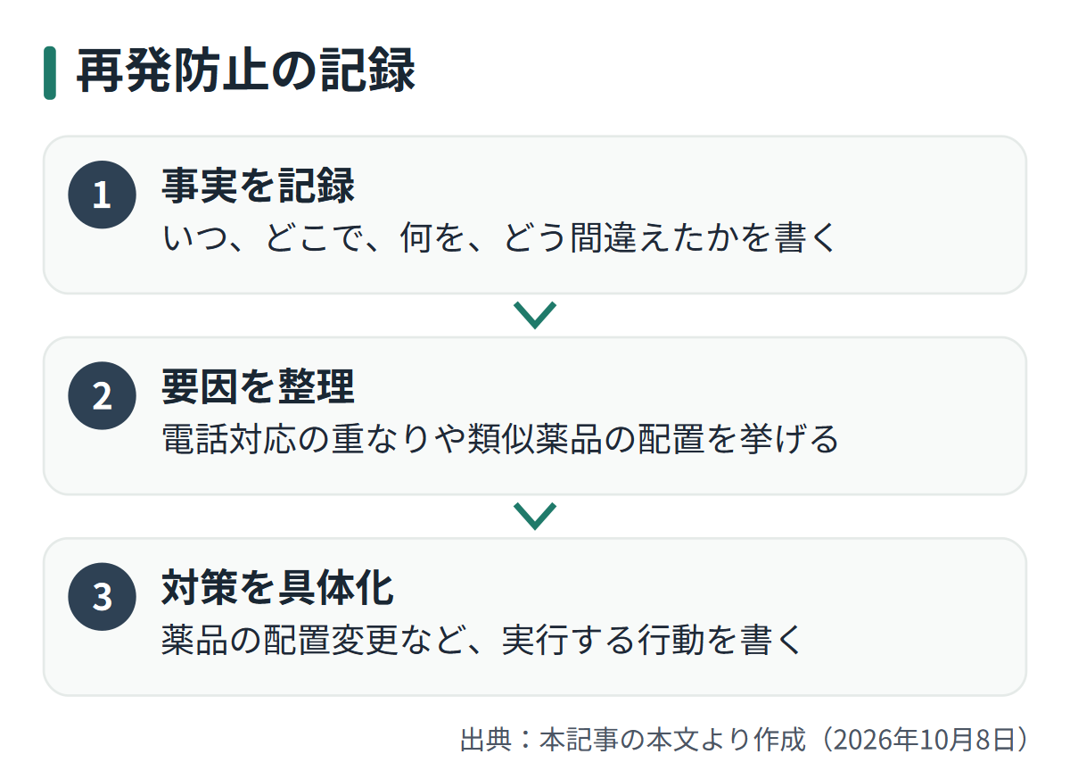 図解: 再発防止の記録