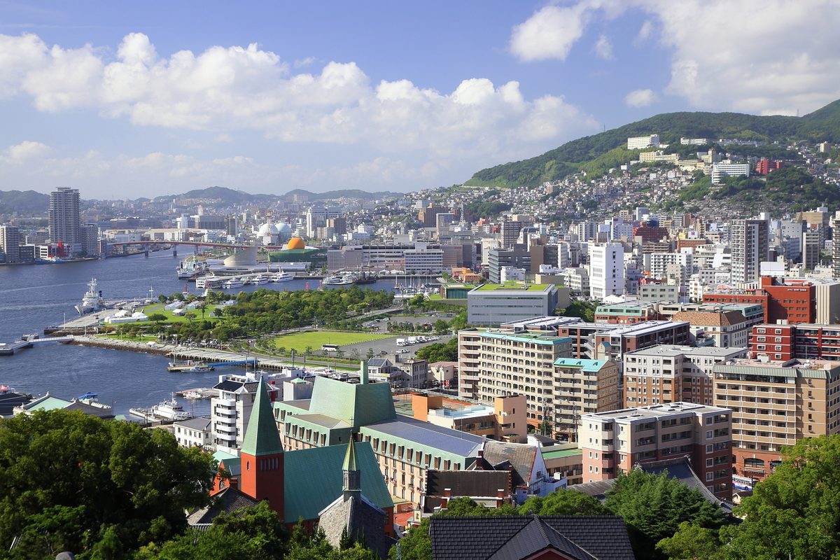 長崎市中央部・浜町アーケード・思案橋周辺(中心繁華街)
